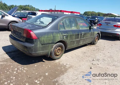 2001 Honda Civic Lx from USA, damaged, VIN 2HGES15521H602505